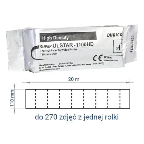 Papier Videoprinter DURICO SU-1100 HD 110×20/zam.