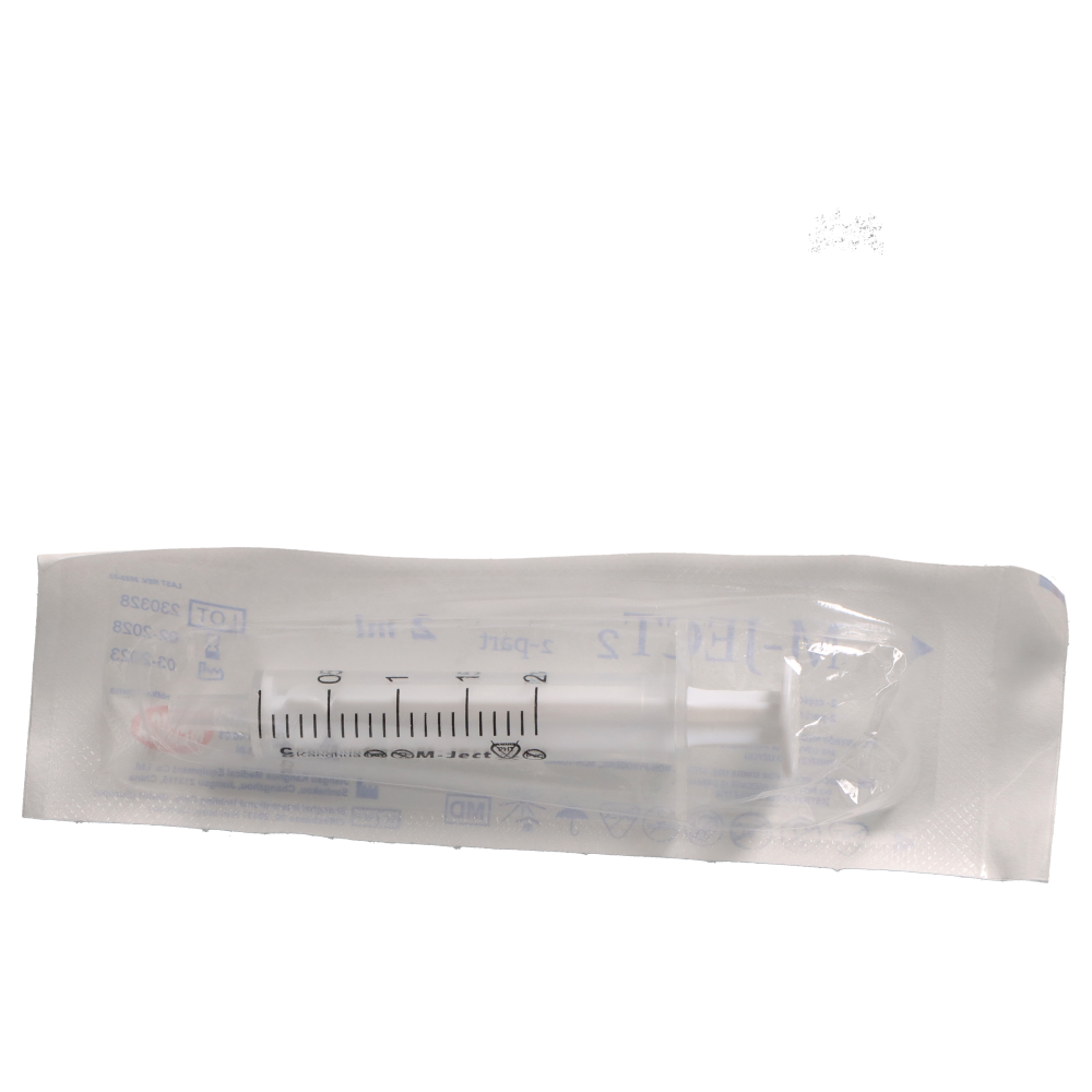 Strzykawka 2-częściowa 2ml M-JECT Luer (100szt./opak.) - obrazek 4
